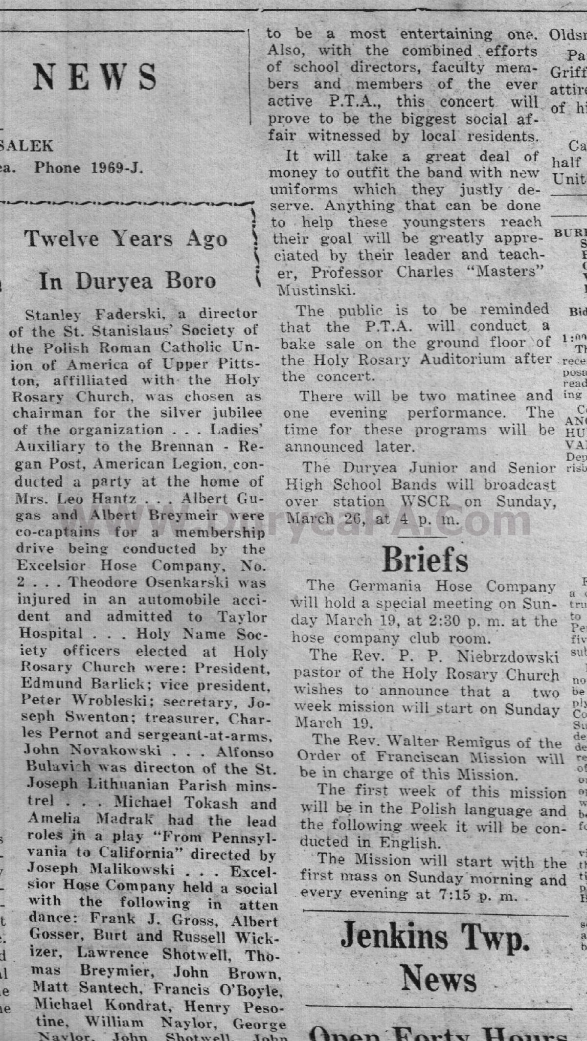 Duryea Pennsylvania Historical Homepage